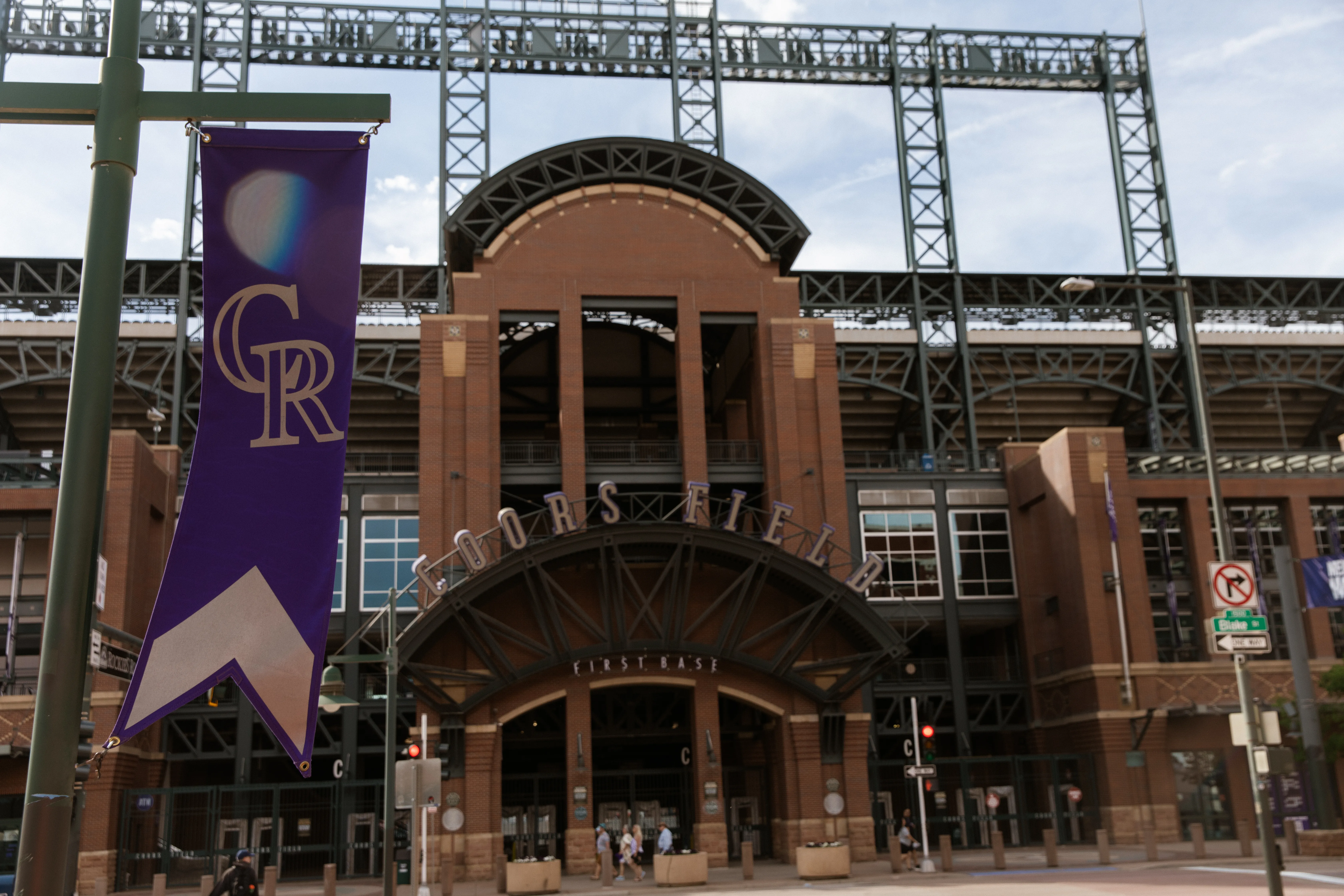 Coors Field gate lettering