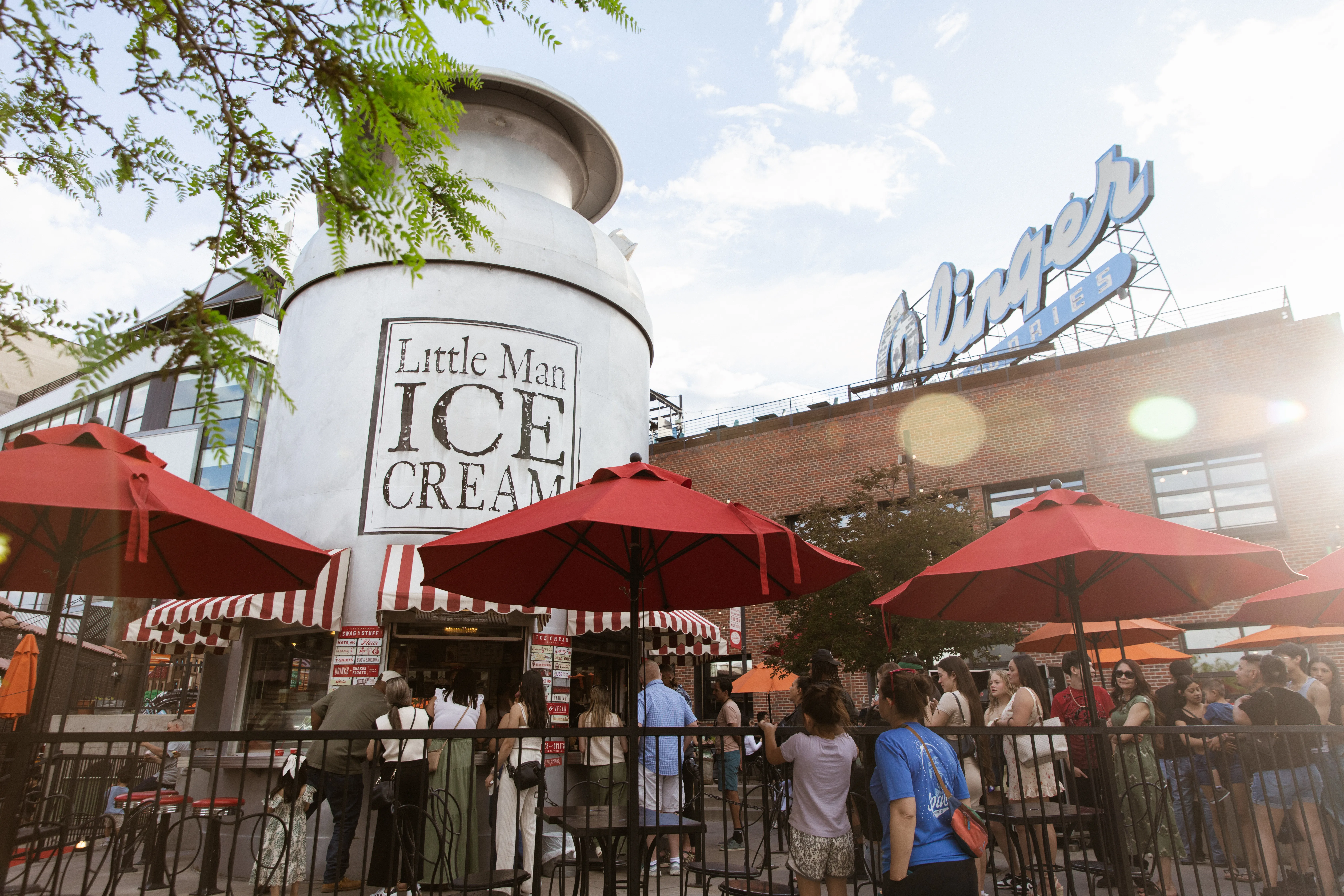 Little Man Ice Cream crowd scene