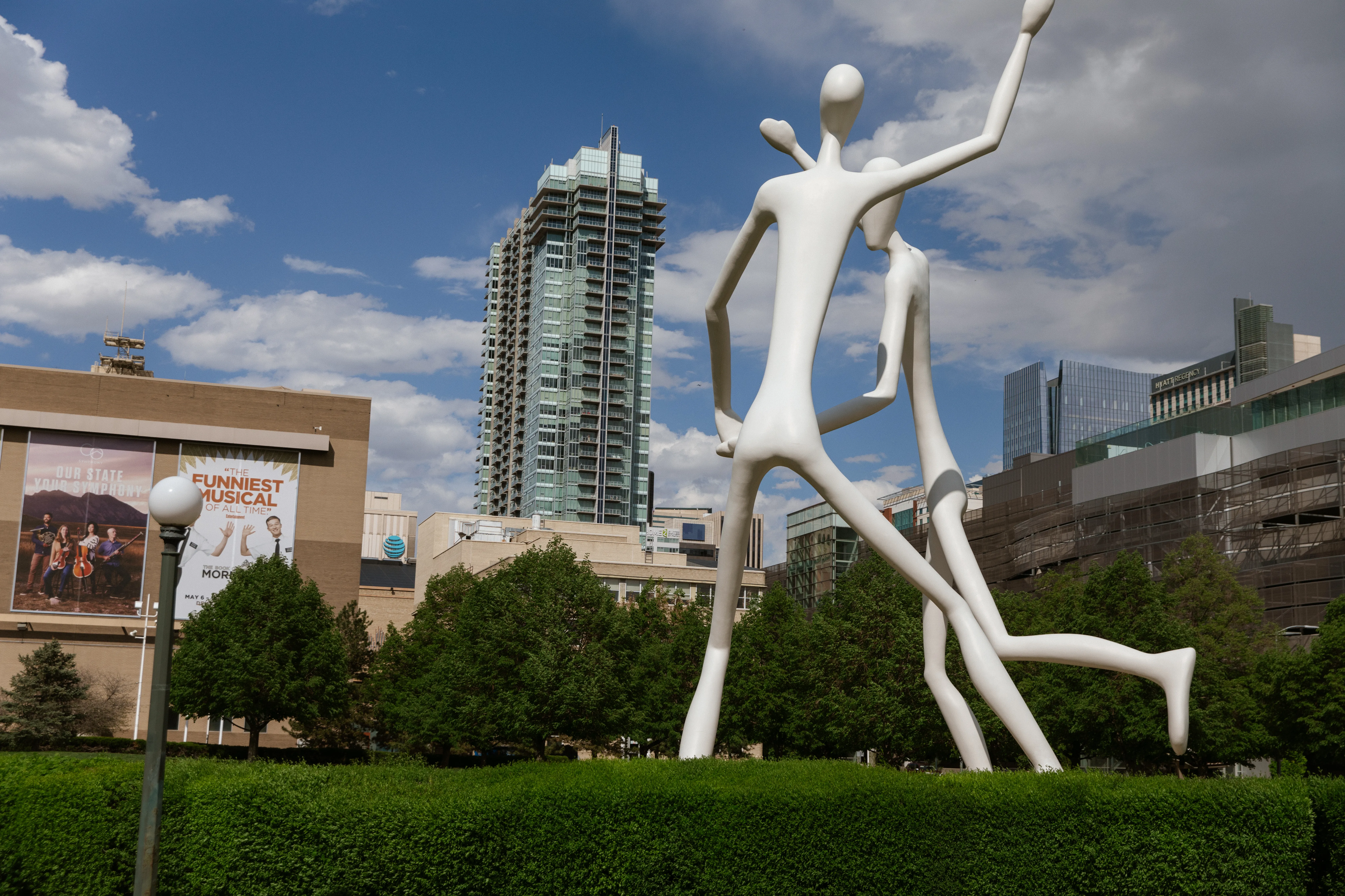 Dancers sculpture at the Denver Performing Arts Complex